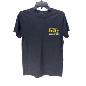 Custom Ink Black Cotton T-Shirt Medium Crew Neck Graphic Tee